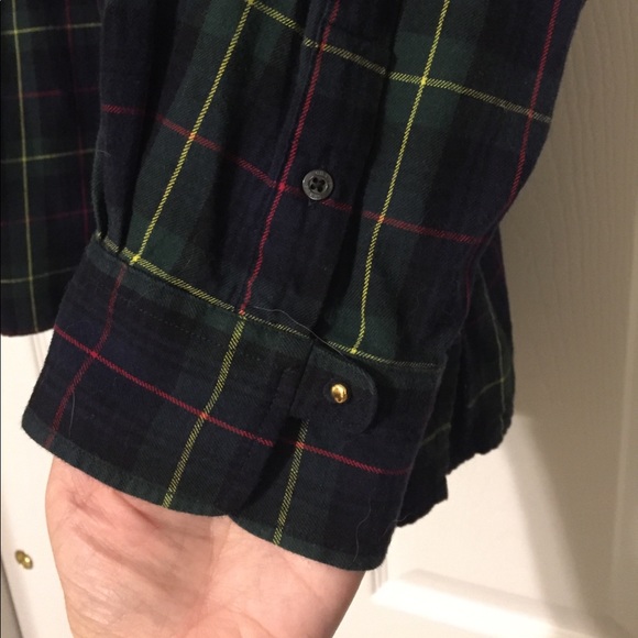 Chaps Plaid Button Down Top - Picture 3 of 6